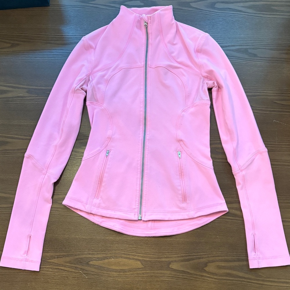 Pink lululemon Forme Jacket (similar to define jacket) Size 4!